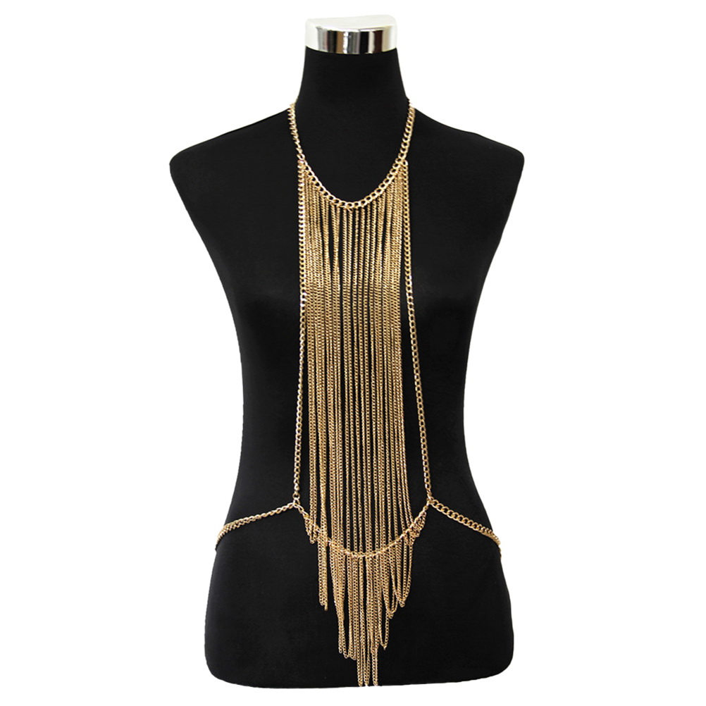 Body Jewelry High End - Women Body Chain Multi-Layer Tassel Design