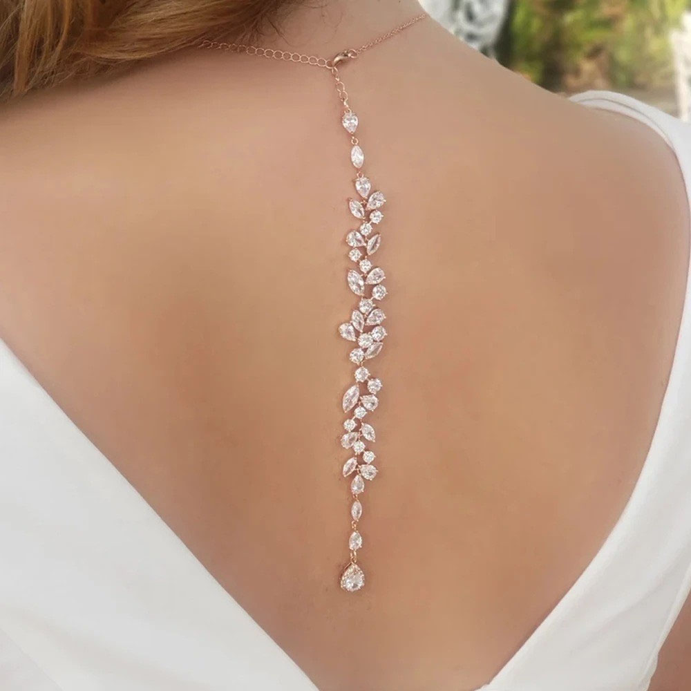 Body Jewelry Harness - Luxury Leaf Silver Body Chain Elegant