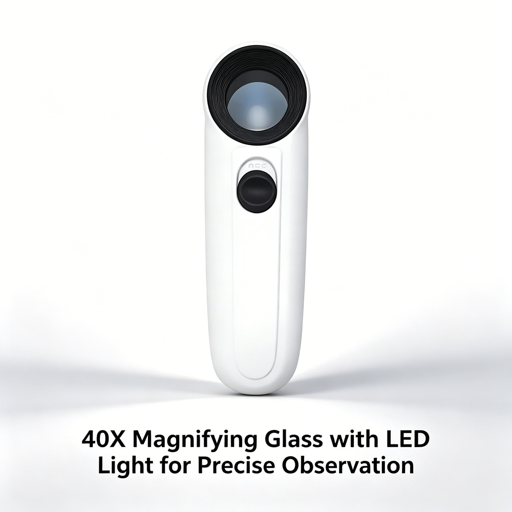 Body Jewelry Websites - Mini 40X LED Hand Magnifying Glass