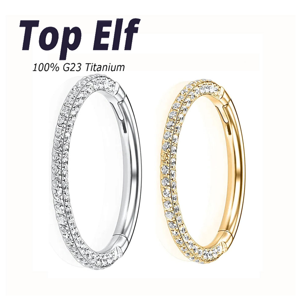 Septum Clicker Ring - G23 Titanium Nose Ear Piercing Septum