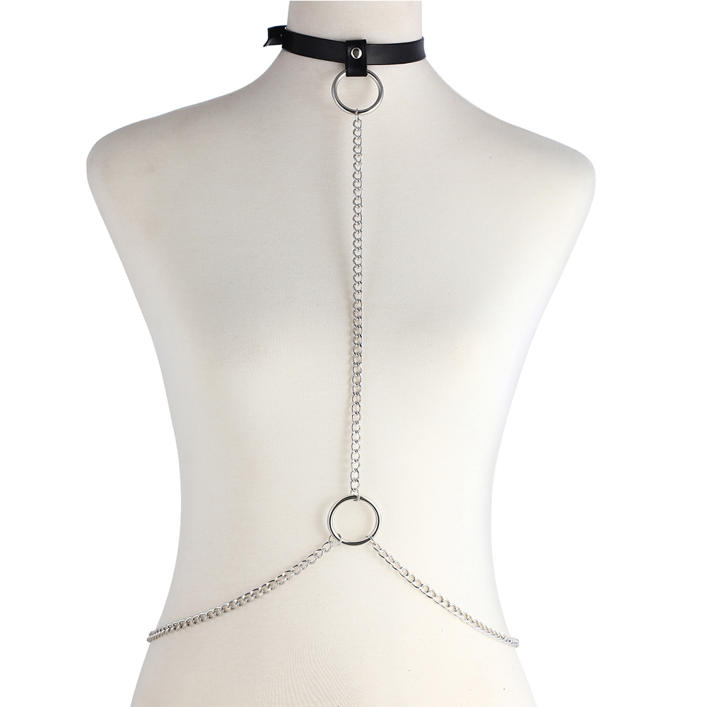 Sexy Body Chain Harness Goth C - Body Jewelry Harness 评论和价格