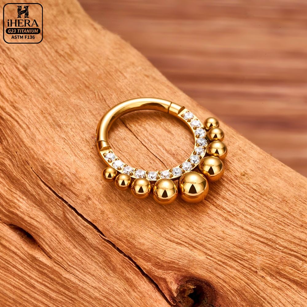 ASTM F136 Titanium Luxury CZ I - Body Jewelry For You 评论和价格