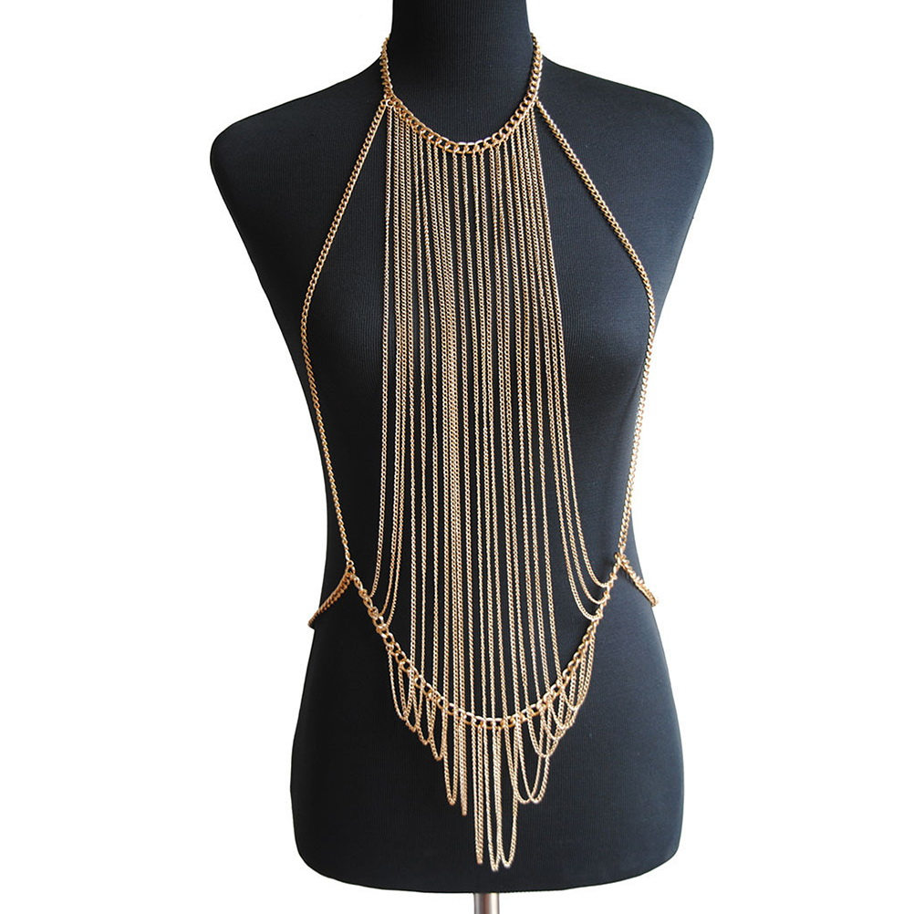 Women Body Chain Multi-Layer T - Body Jewelry High End 评论和价格