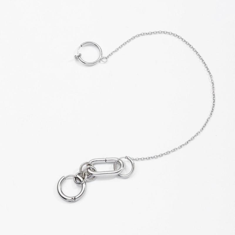 A52E Chain Linked Earrings Hin - Body Jewelry Materials 评论和价格