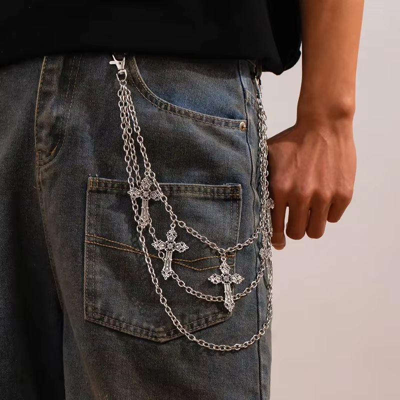 Fashion Punk Metal Pants Chain - Body Jewelry Waist 评论和价格