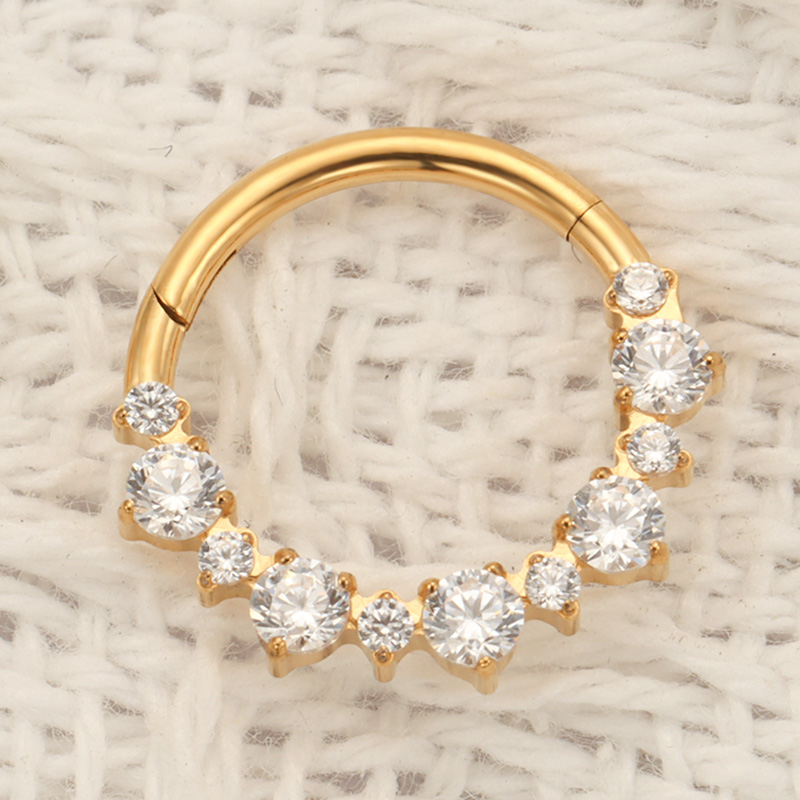 ASTM F136 TItanium Daith Click - Septum Clicker Ring 评论和价格