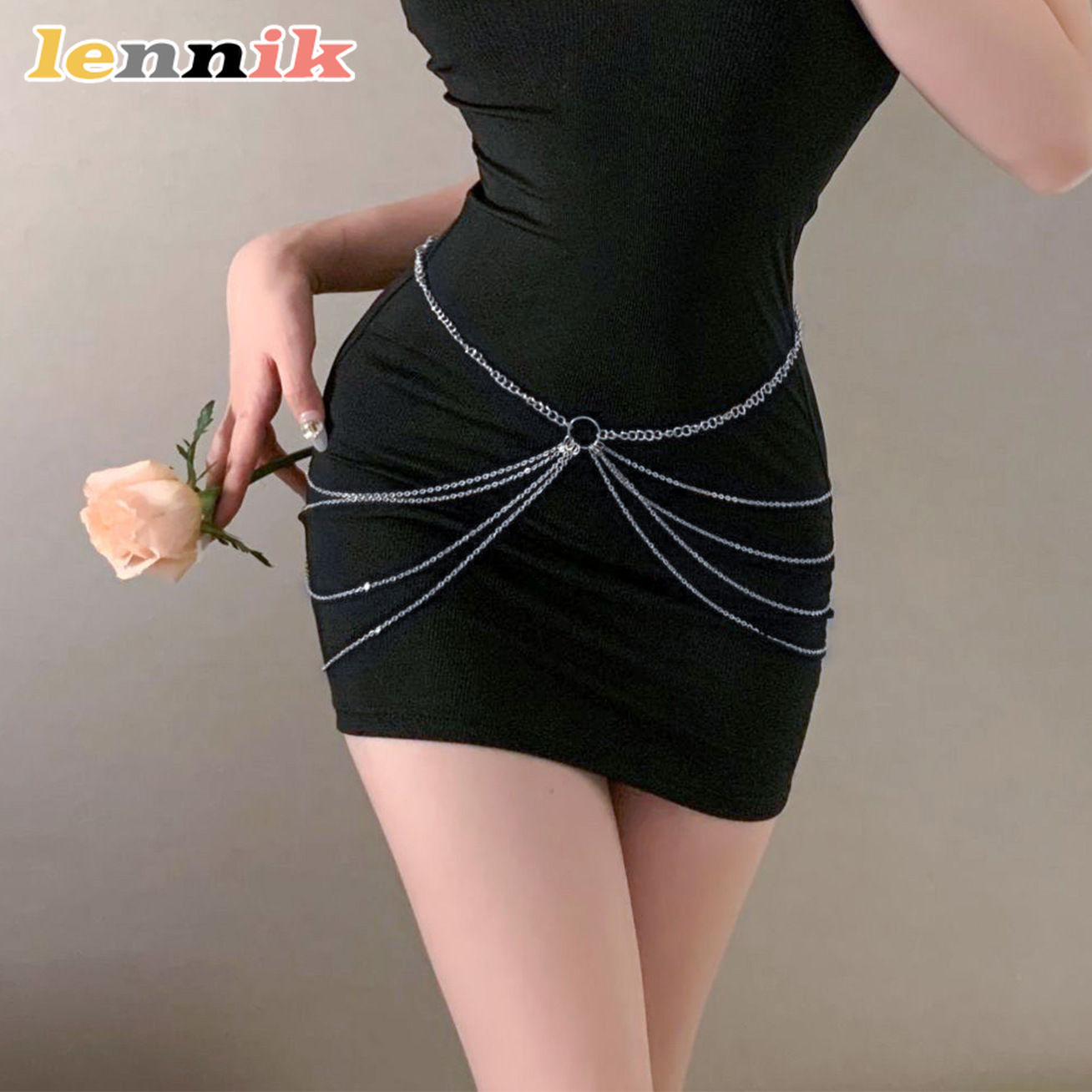 LENNIK Tassel Metal Multi-Laye - Qualiti Body Jewelry 评论和价格