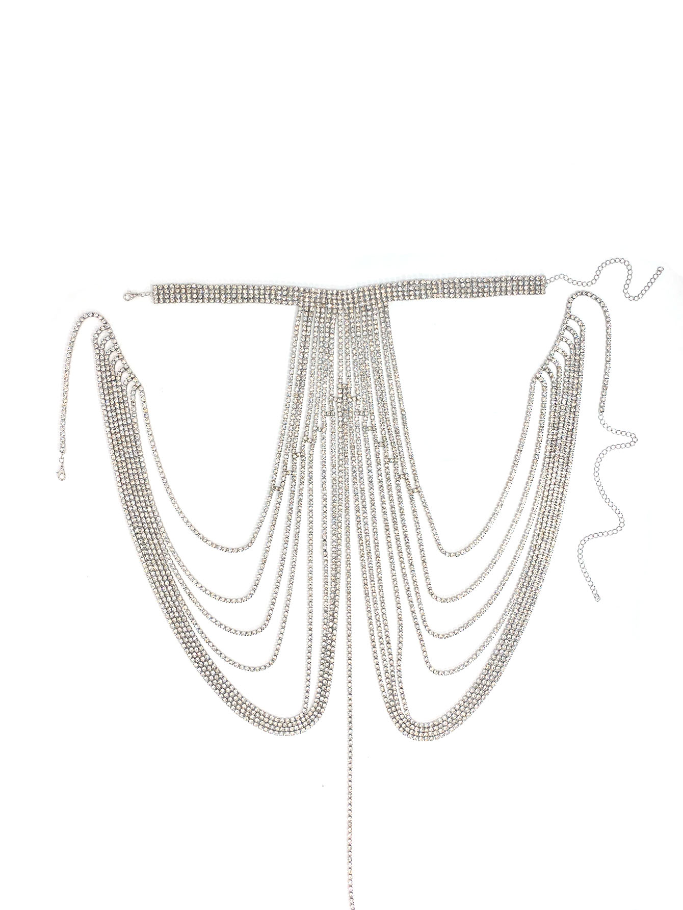 Luxury crystal chest chain, re - Body Jewelry High End 评论和价格