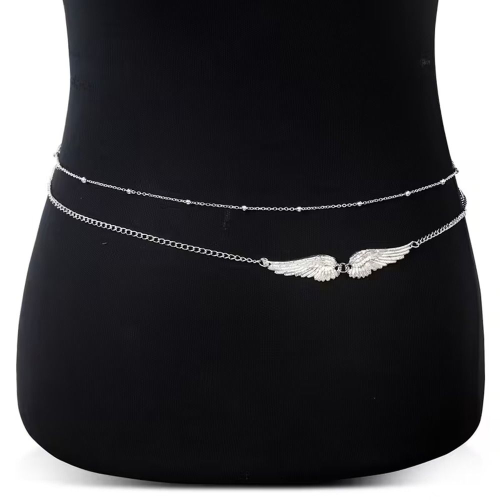 Gift Elegant Double Layer Wing - Body Jewels 评论和价格