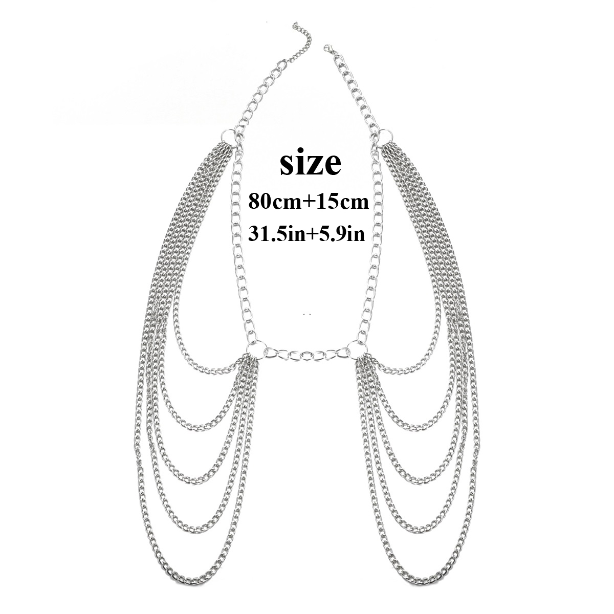 Metal Waist Chain Belt Multila - Body Jewelry Waist 评论和价格