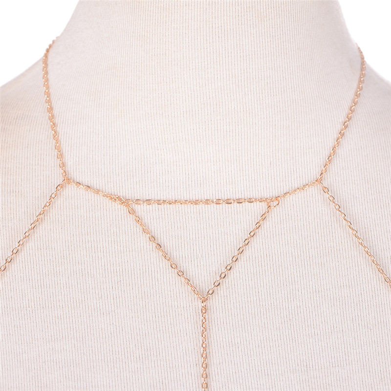 Gold Silver Fashion Link Chain - Body Jewelry Harness 评论和价格