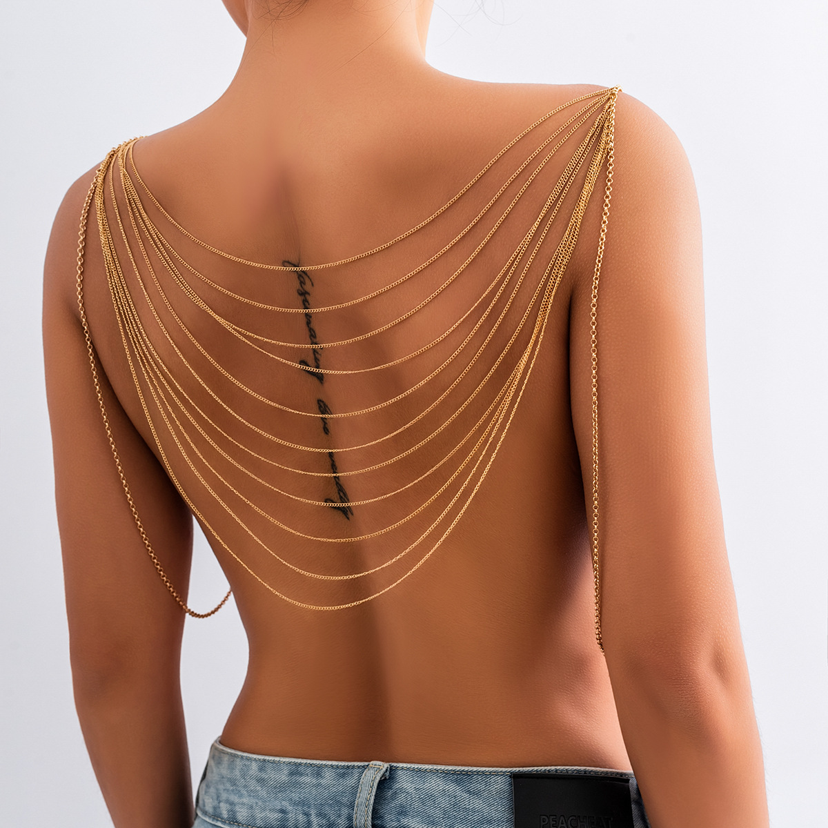 Classic Multi layered Tassel B - Body Jewelry Harness 评论和价格
