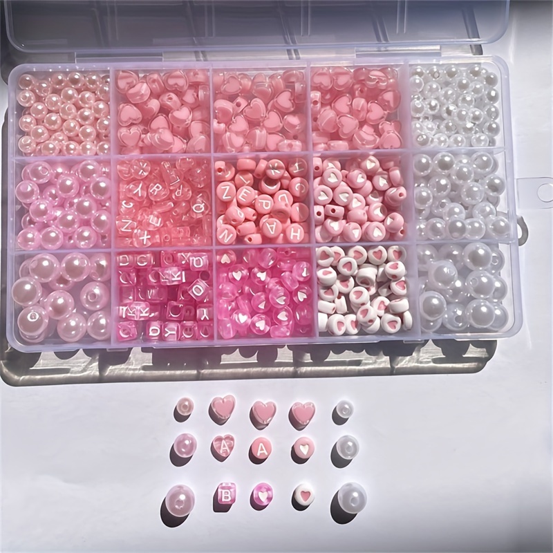 10-Piece Pink Alphabet Box, Ac - Body Jewelry Organizer 评论和价格