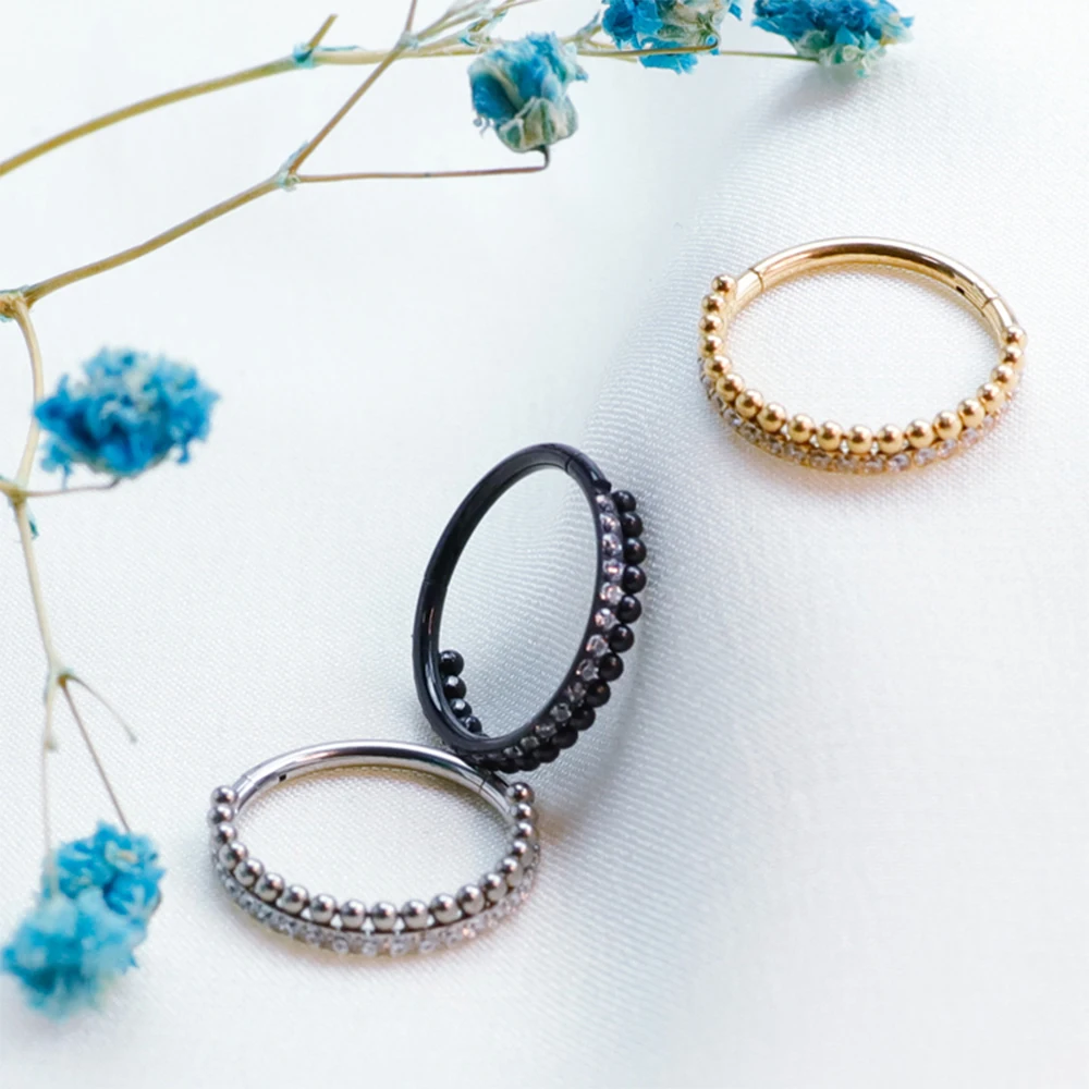 F136 Titanium Nasal septum rin - Septum Clicker Ring 评论和价格