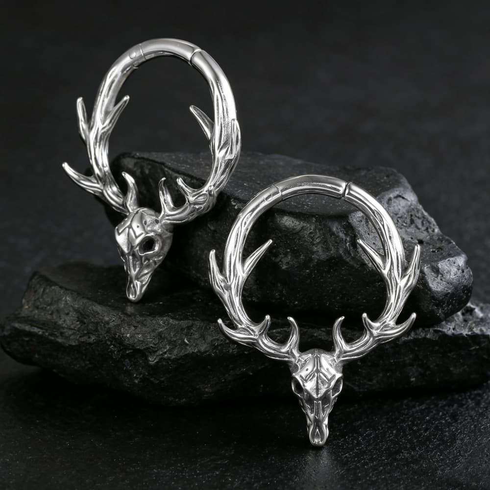 Giga 1/2Pcs 4mm(6g) Deer Skull - Body Jewelry Hangers 评论和价格