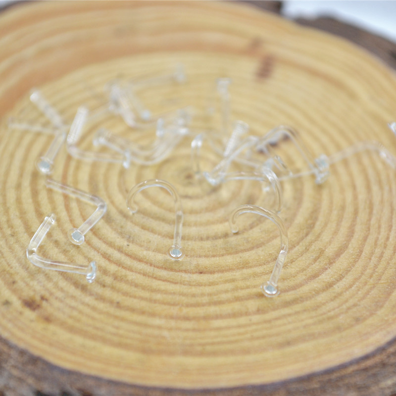 Lot50pcs Glass Material Curve/ - Body Jewelry Materials 评论和价格