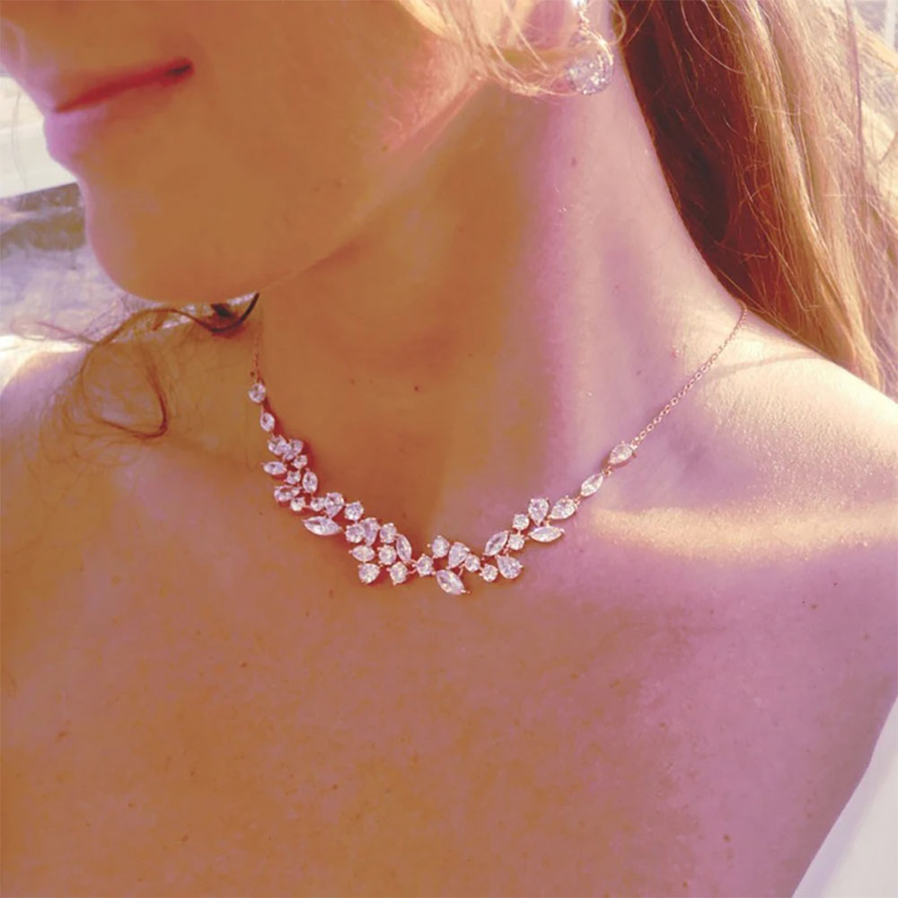 Luxury Leaf Silver Body Chain  - Body Jewelry Harness 评论和价格