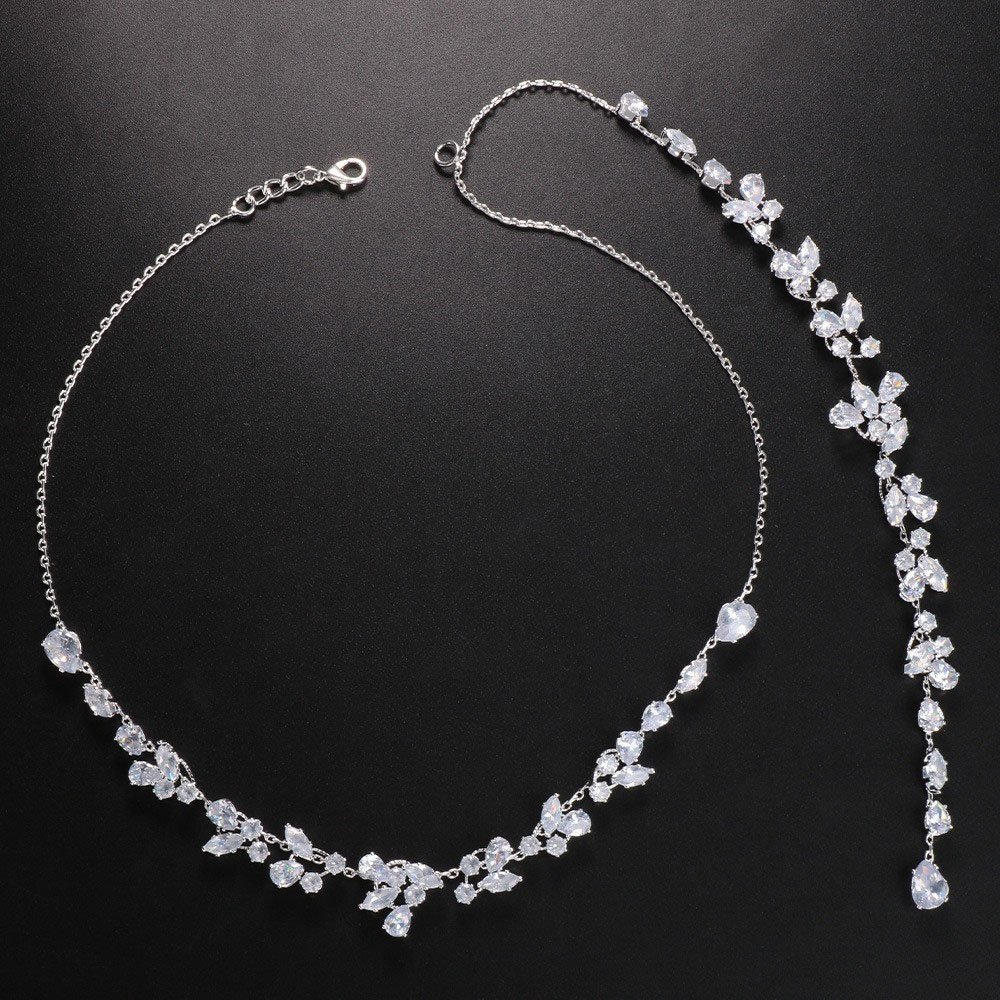 Luxury Leaf Silver Body Chain  - Body Jewelry Harness 评论和价格