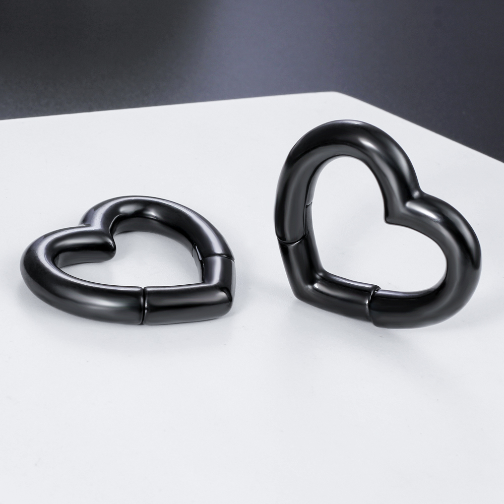 Twolobes 2PCS Heart 316 Stainl - Body Jewelry Hangers 评论和价格