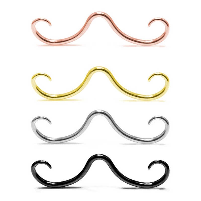 Stainless Steel Septum Mustach - Body Jewelry Hangers 评论和价格