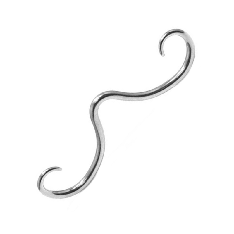 Stainless Steel Septum Mustach - Body Jewelry Hangers 评论和价格