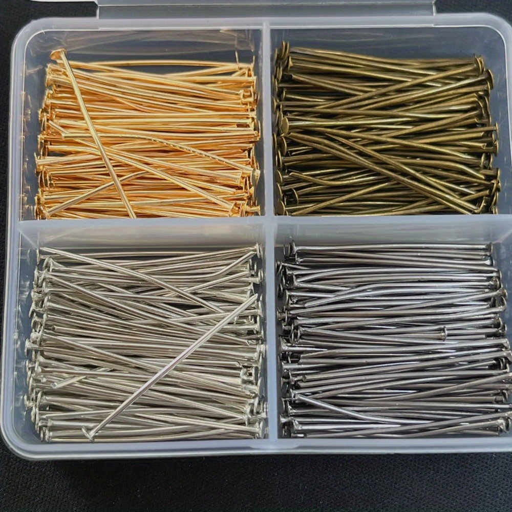 400pcs Mixed Iron Head Pins 30 - Body Jewelry Organizer 评论和价格