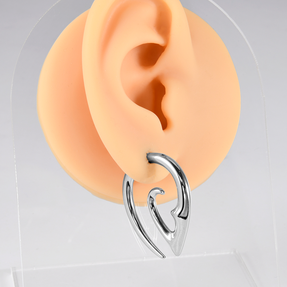 1PC Stainless Steel Silvery Ha - Body Jewelry Hangers 评论和价格