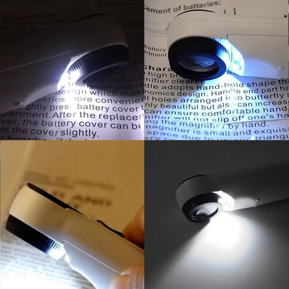 40X magnifying glass with 2 LE - Body Jewelry Websites 评论和价格