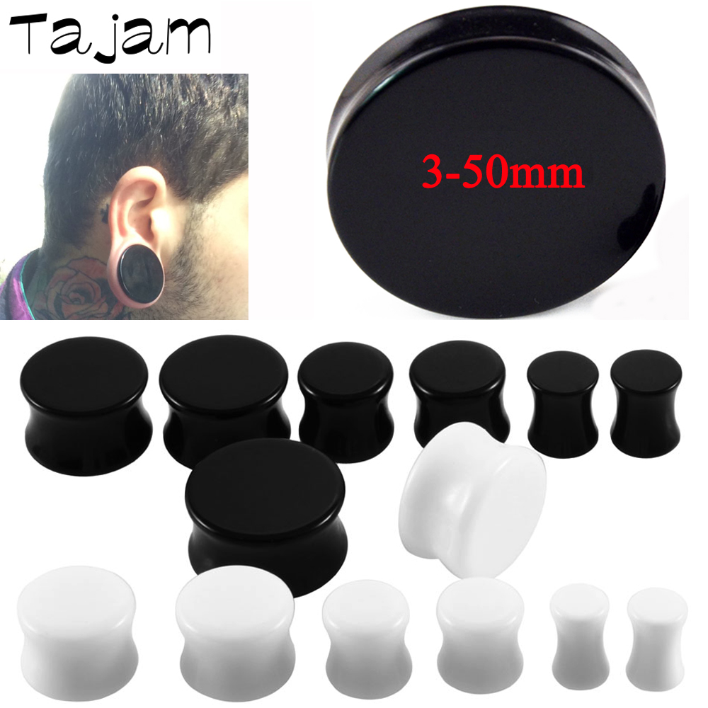 1 Pair 3mm-50mm Big Size Solid - Body Jewelry Gauges 评论和价格