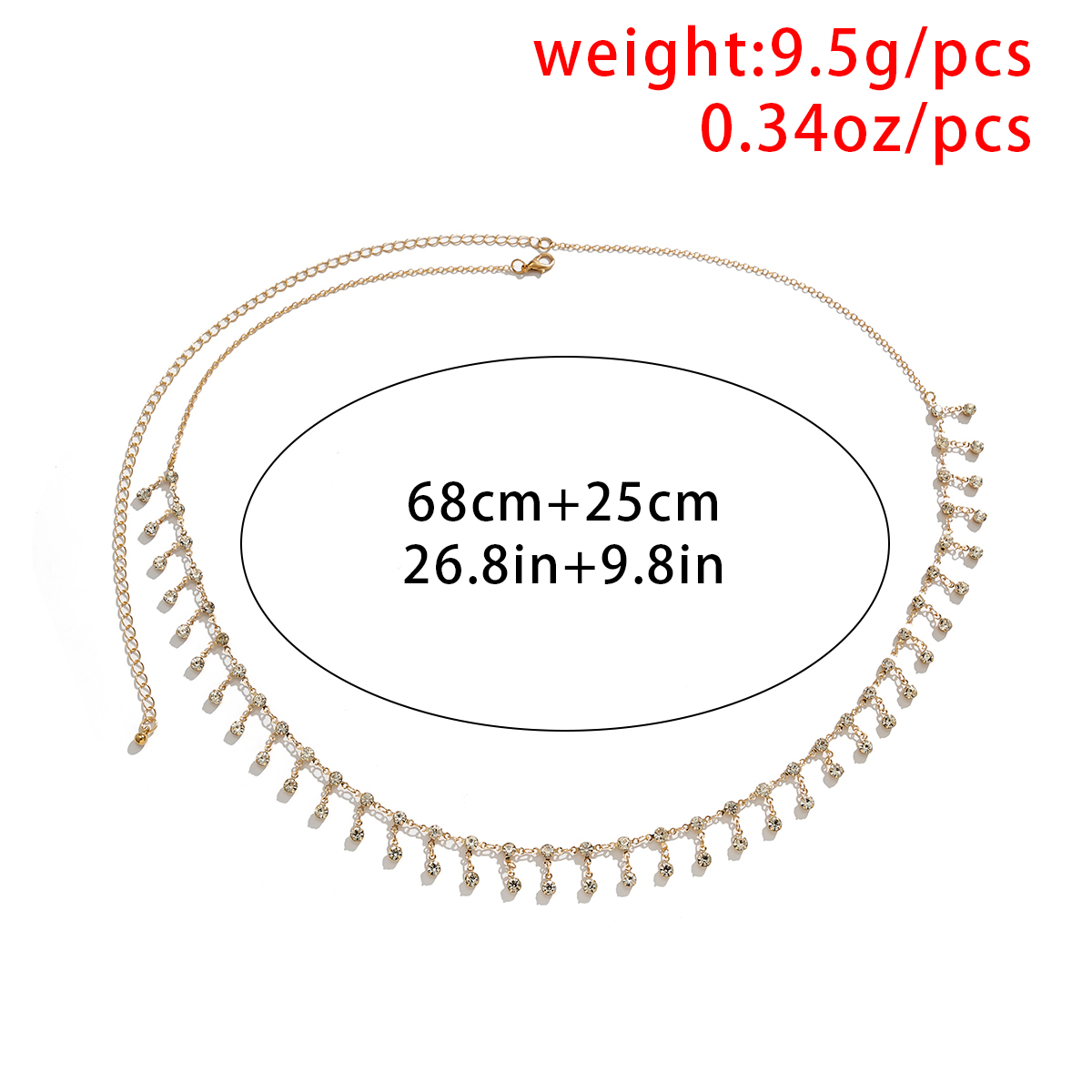 Sexy Tassel Waist Chain Belt Z - Qualiti Body Jewelry 评论和价格
