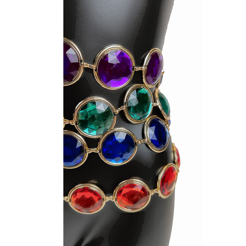 Precious Stone Body Chain Wais - Body Jewelry High End 评论和价格