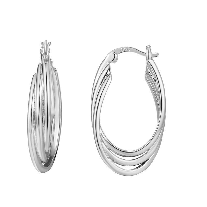 New S925 Silver Earrings with  - Body Jewelry High End 评论和价格
