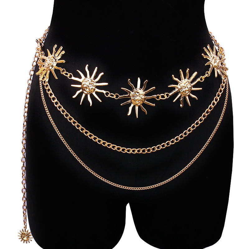 Chunky Multilayer Punk Gothic  - Body Jewels 评论和价格
