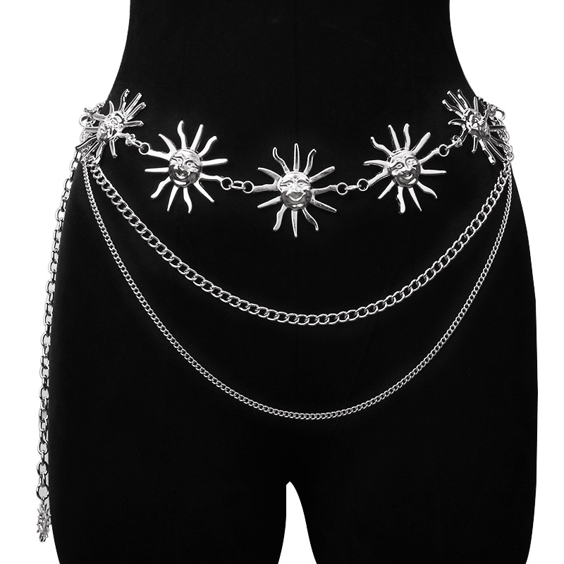 Chunky Multilayer Punk Gothic  - Body Jewels 评论和价格