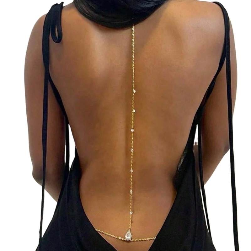 Bride Backless Rhinestone Wate - Qualiti Body Jewelry 评论和价格