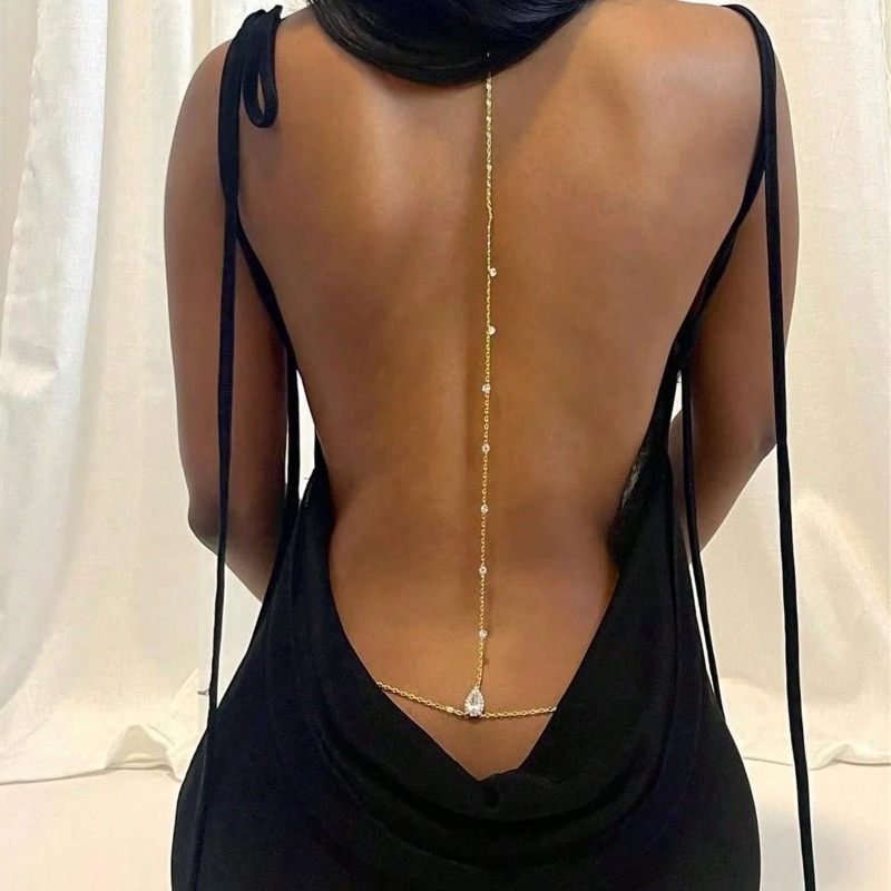 Bride Backless Rhinestone Wate - Qualiti Body Jewelry 评论和价格