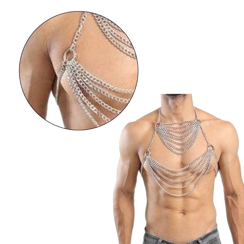 Y5GC Punk Body Chain Harness f - Body Jewelry Harness 评论和价格