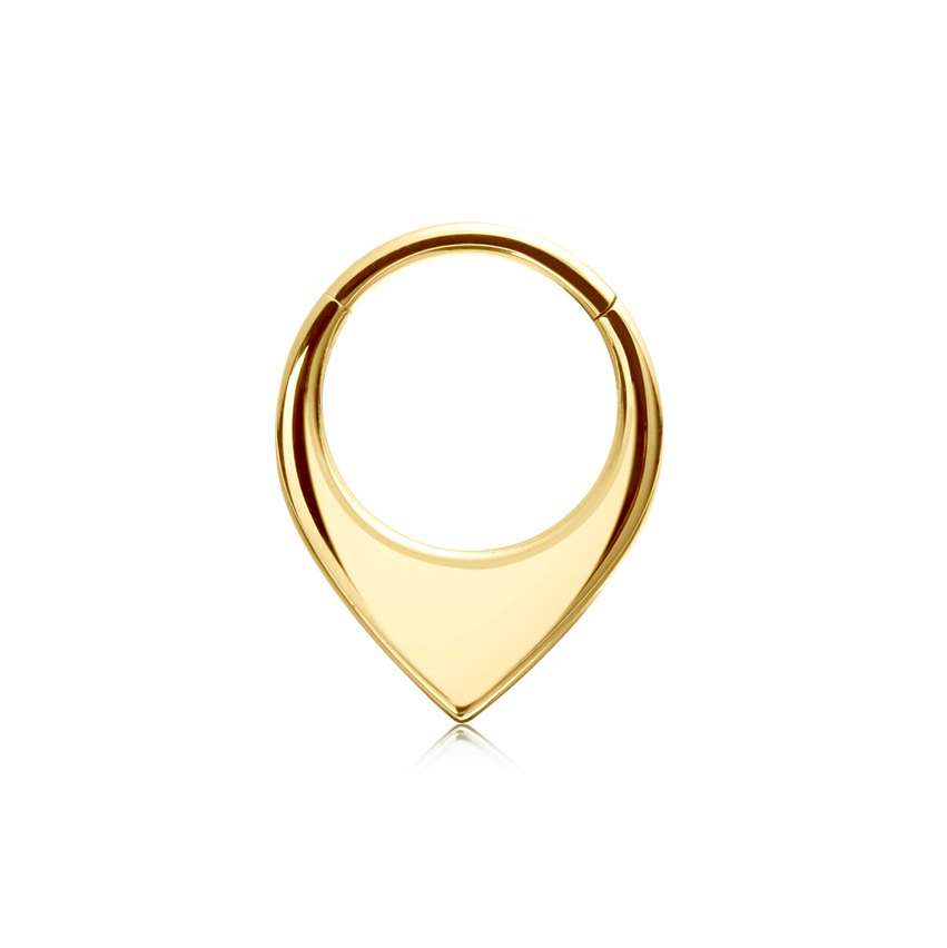ASTM F136 Titanium 16G Waterdr - Septum Clicker Ring 评论和价格