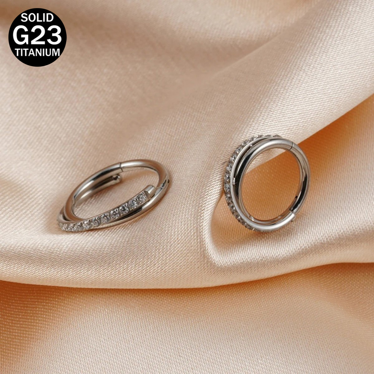 16G Implant Grade Titanium Hin - Septum Clicker Ring 评论和价格