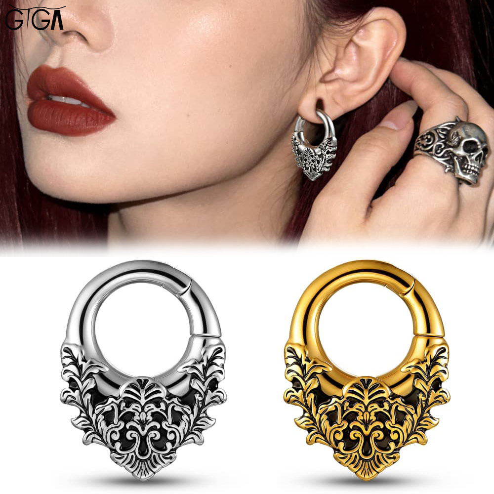 Giga 1/2Pcs Vintage 5mm(4g) Fl - Body Jewelry Hangers 评论和价格