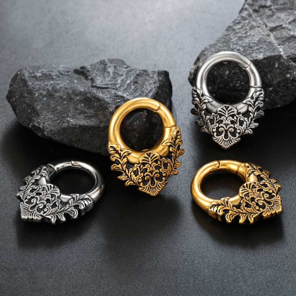 Giga 1/2Pcs Vintage 5mm(4g) Fl - Body Jewelry Hangers 评论和价格