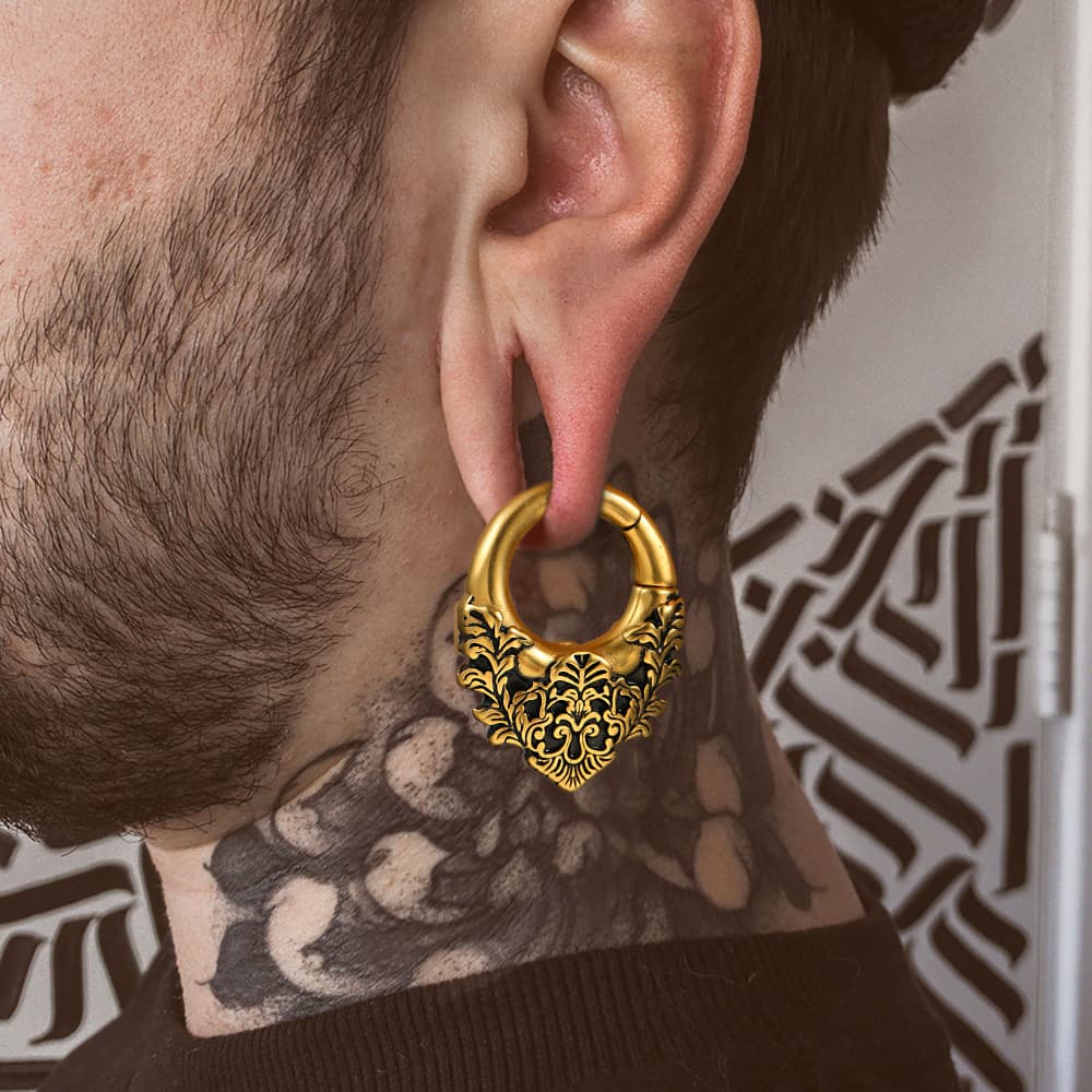 Giga 1/2Pcs Vintage 5mm(4g) Fl - Body Jewelry Hangers 评论和价格